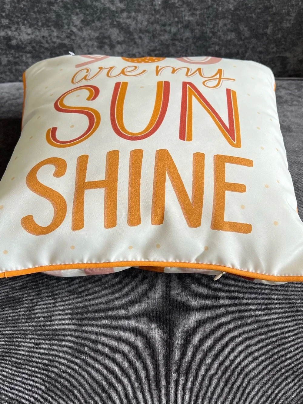 NWOT Mainstays ‘You Are My Sunshine’ Outdoor Pillow 16”x16”